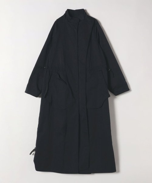 quaranciel:〈手洗い可能〉スタンドカラー ウエストドロー ロング コート quaranciel ONE