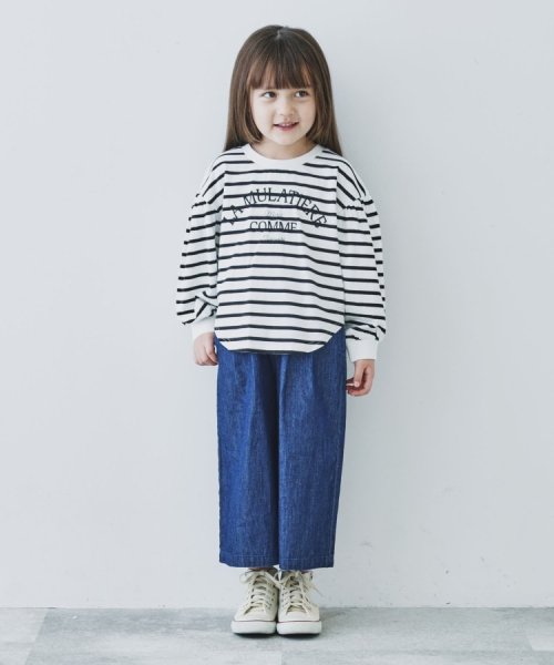 THE SHOP TK（KID）(ザ　ショップ　ティーケー（キッズ）)/【110－150/ママとおそろい風】花柄＆デニム スカートパンツ/img11