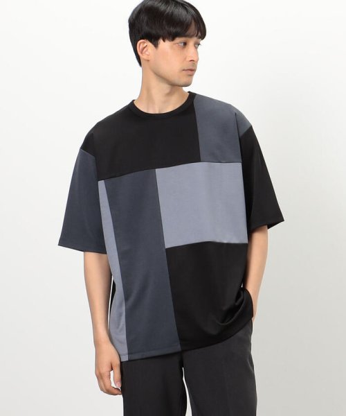 COMME CA ISM MENS(コムサイズム（メンズ）)/カラーブロック パッチワーク クルーネックＴシャツ/img05