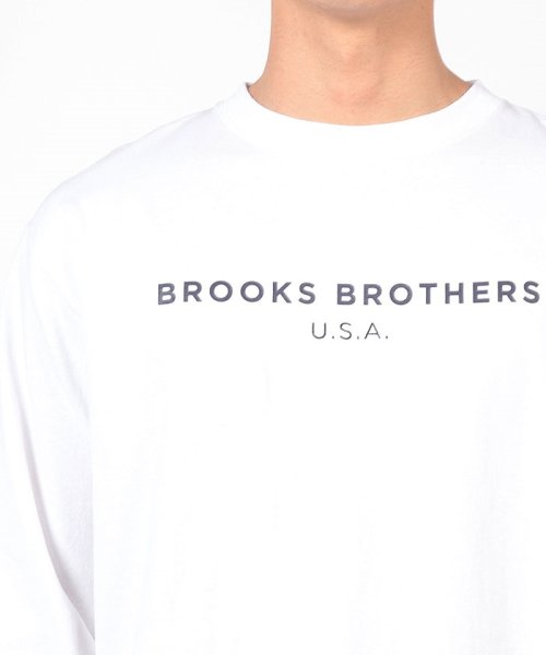 Brooks Brothers(ブルックス ブラザーズ（メンズ）)/【WEB限定】SS24 LOGO Series コットン ロゴプリント クルーネック ロングスリーブTシャツ/img06