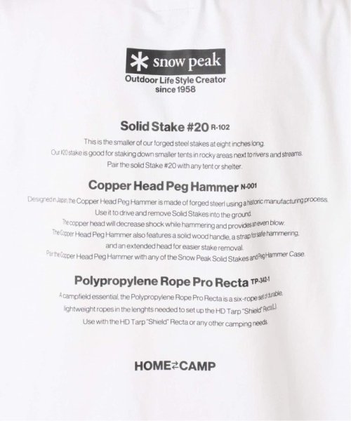 JOURNAL STANDARD relume Men's(ジャーナルスタンダード　レリューム　メンズ)/【SNOW PEAK / スノーピーク】別注 Camp tour バックプリントTシャツ/img31