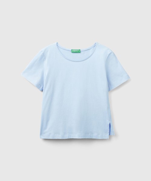 BENETTON (women)(ベネトン（レディース）)/クルーネックアシンメトリーサイドスリット半袖Tシャツ・カットソー/img26