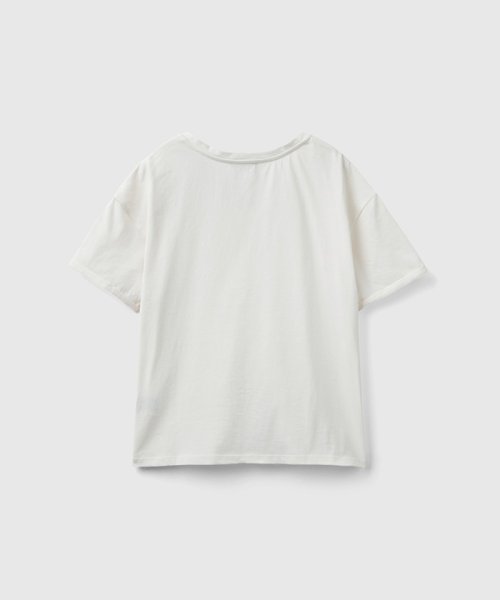 BENETTON (women)(ベネトン（レディース）)/花柄刺繍Vネック半袖Tシャツ・カットソー/img03