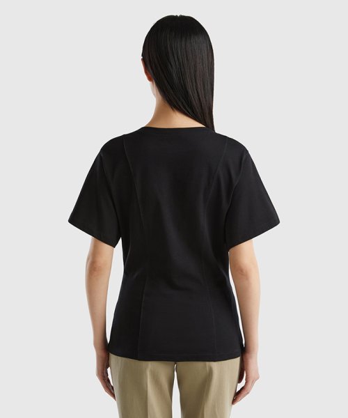 BENETTON (women)(ベネトン（レディース）)/ボートネック半袖Tシャツ・カットソー/img01