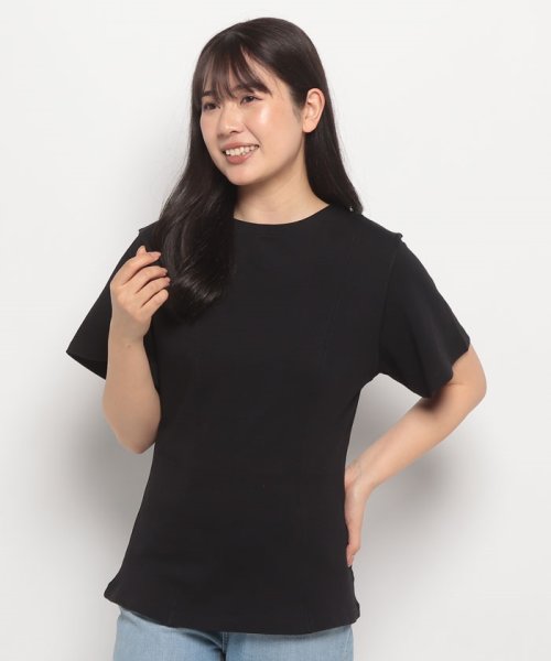 BENETTON (women)(ベネトン（レディース）)/ボートネック半袖Tシャツ・カットソー/img03