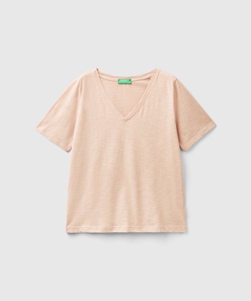 BENETTON (women)(ベネトン（レディース）)/Vネック半袖Tシャツ・カットソー/img02