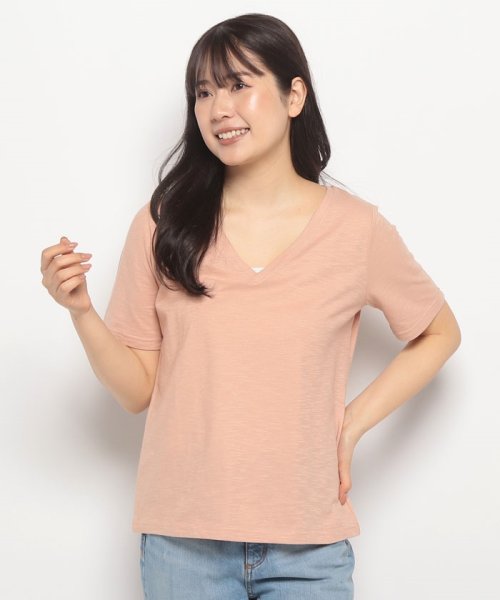 BENETTON (women)(ベネトン（レディース）)/Vネック半袖Tシャツ・カットソー/img04