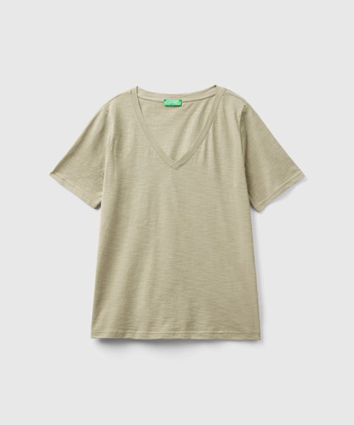 BENETTON (women)(ベネトン（レディース）)/Vネック半袖Tシャツ・カットソー/img10