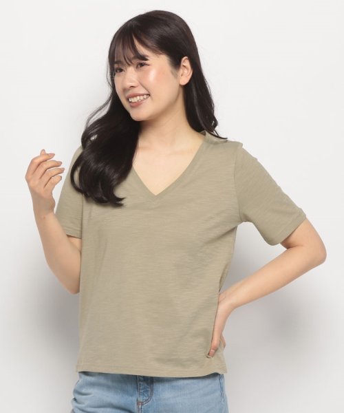 BENETTON (women)(ベネトン（レディース）)/Vネック半袖Tシャツ・カットソー/img12