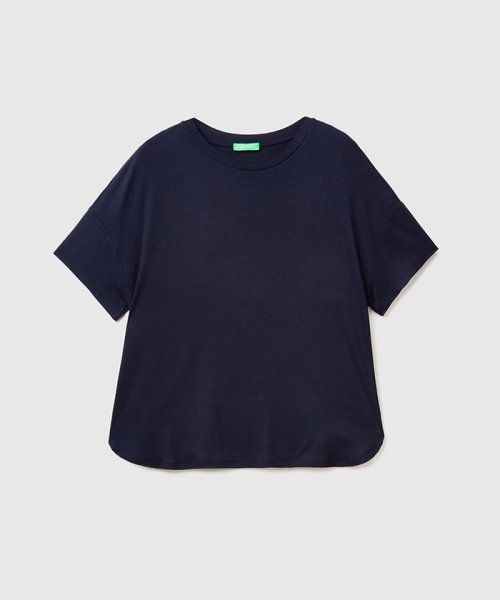 BENETTON (women)(ベネトン（レディース）)/クルーネックドロップショルダー半袖Tシャツ・カットソー/img18