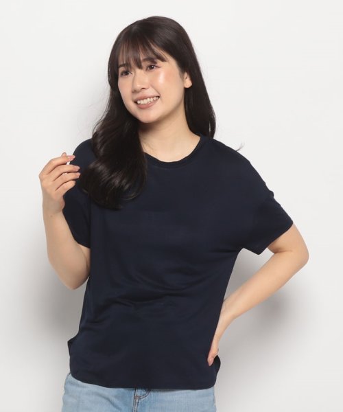 BENETTON (women)(ベネトン（レディース）)/クルーネックドロップショルダー半袖Tシャツ・カットソー/img20