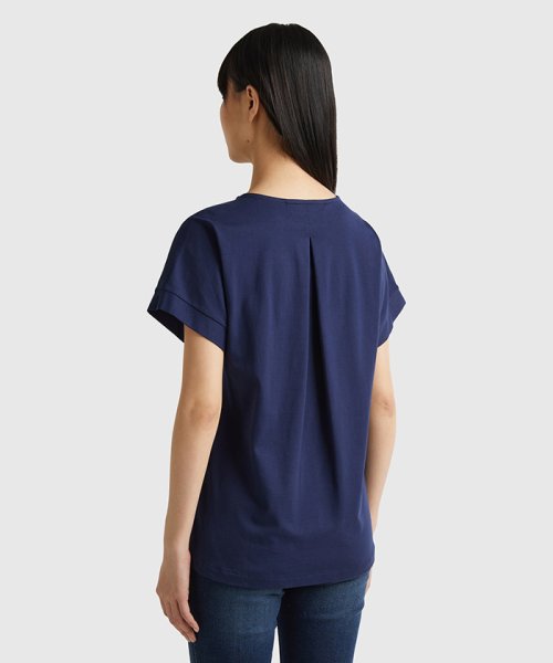 BENETTON (women)(ベネトン（レディース）)/クルーネックバックプリーツ半袖Tシャツ・カットソー/img09