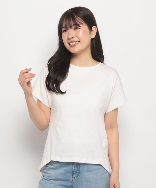 BENETTON (women)(ベネトン（レディース）)/クルーネックバックプリーツ半袖Tシャツ・カットソー/img20