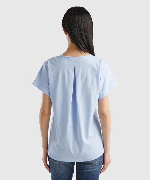 BENETTON (women)(ベネトン（レディース）)/クルーネックバックプリーツ半袖Tシャツ・カットソー/img25
