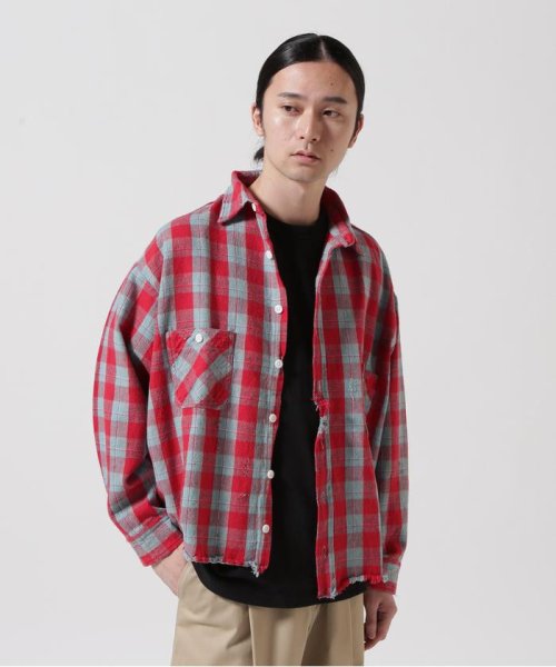 RoyalFlash(ロイヤルフラッシュ)/SAINT MICHAEL/セント マイケル/FRNL CHECK SHIRTS/RD＋BU/img02