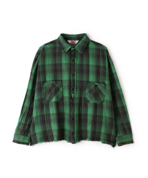 RoyalFlash(ロイヤルフラッシュ)/SAINT MICHAEL/セント マイケル/FRNL CHECK SHIRTS/GRN＋BK/img08