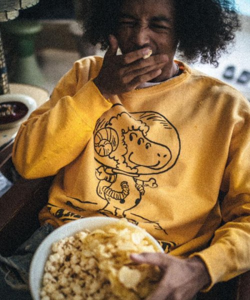 SAINT MICHAEL/セント マイケル/CRW SWEAT/LMB OF GD/YELL SAINT MICHAEL/セント