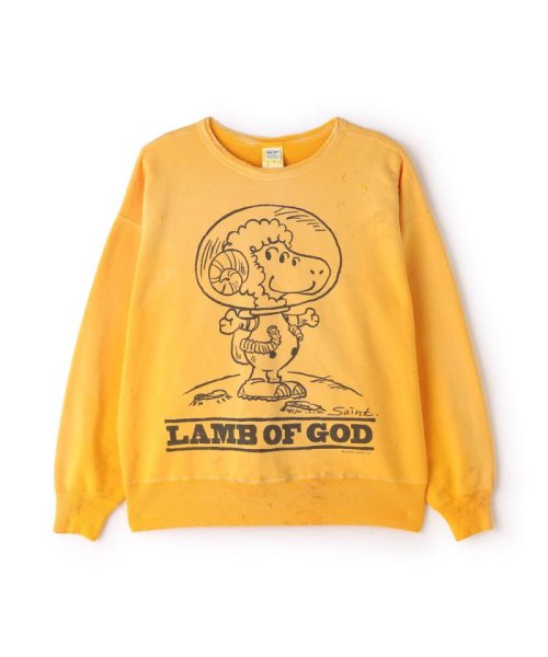 SAINT MICHAEL/セント マイケル/CRW SWEAT/LMB OF GD/YELL SAINT MICHAEL/セント