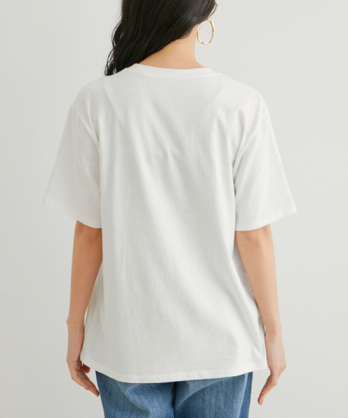 VIS(ビス)/【WEB限定】リボンロゴ刺繍Tシャツ/img21