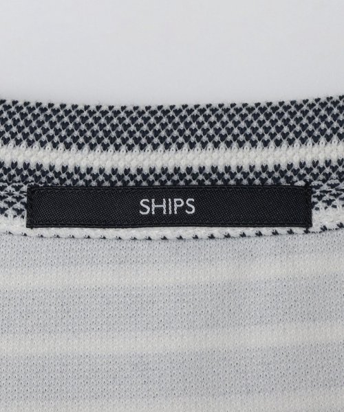 SHIPS MEN(シップス　メン)/*SHIPS: ワンポイント ロゴ バーズアイ ヘンリーネック Tシャツ 24SS/img25