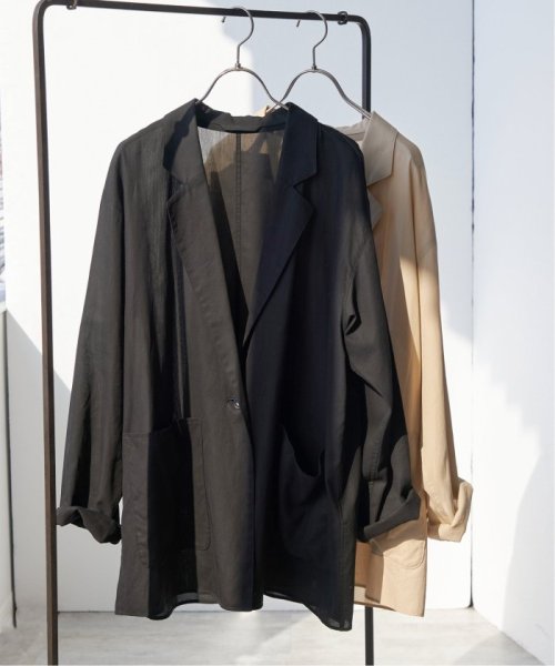 シアーコットンツイルルーズジャケット Spick