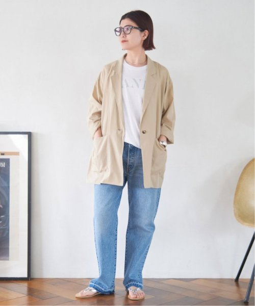 シアーコットンツイルルーズジャケット Spick