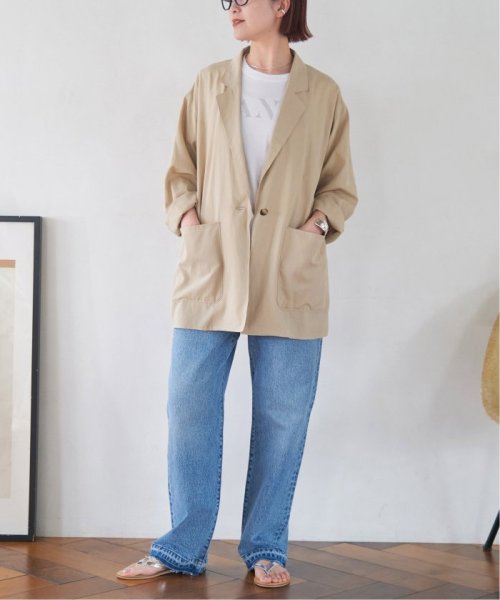 シアーコットンツイルルーズジャケット Spick