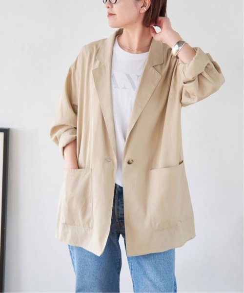 シアーコットンツイルルーズジャケット Spick