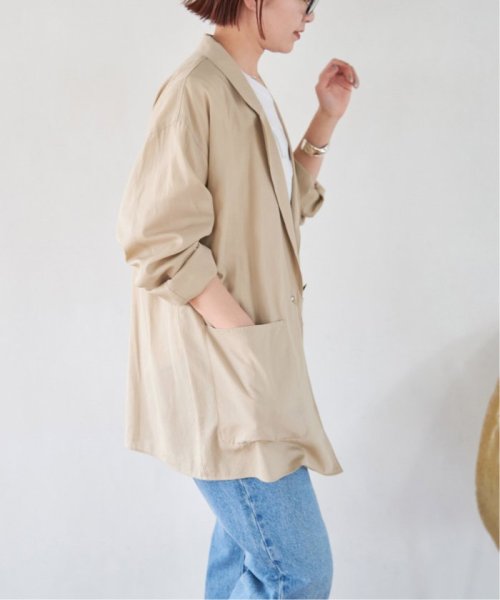 シアーコットンツイルルーズジャケット Spick