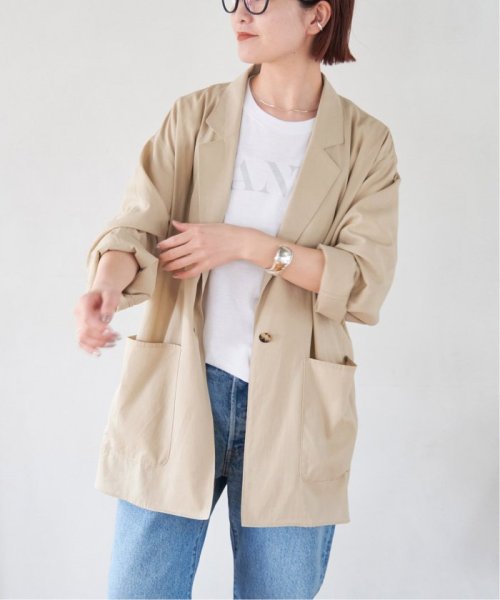 シアーコットンツイルルーズジャケット Spick