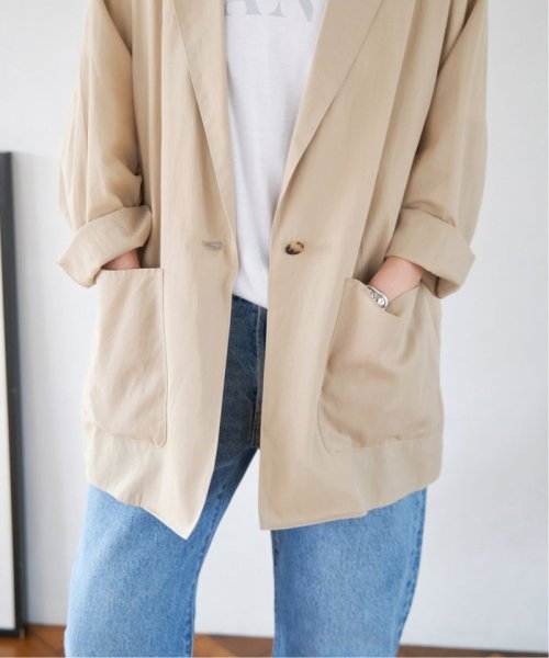 シアーコットンツイルルーズジャケット Spick