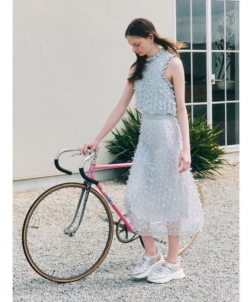 【WEB限定カラー】リボンマテリアルスカート UO1494198207(11550円)