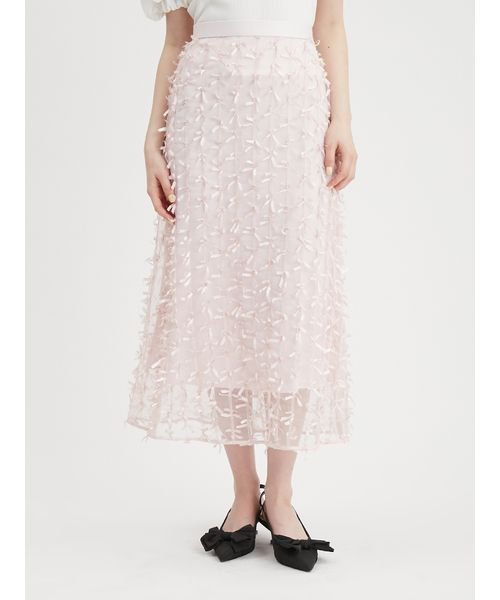 【WEB限定カラー】リボンマテリアルスカート UO1494198207(11550円)