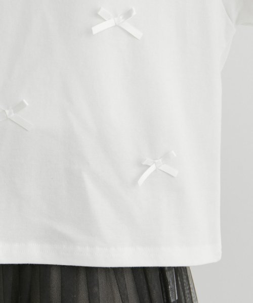 VIS(ビス)/【WEB限定】リボンモチーフTシャツ/img22