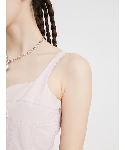 コルセットディテールチュールワンピース 予めご了承ください