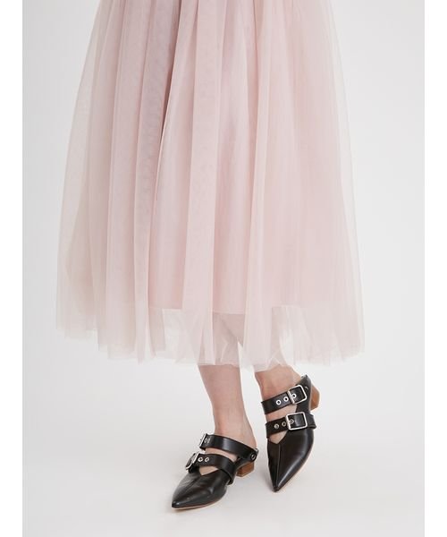 コルセットディテールチュールワンピース 予めご了承ください