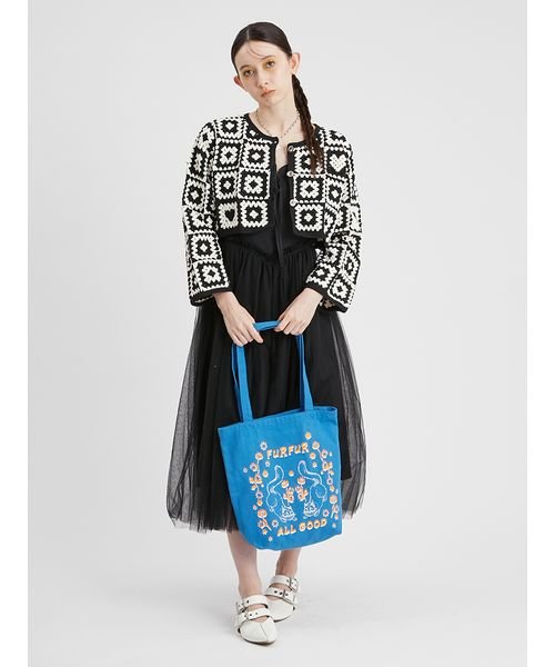 コルセットディテールチュールワンピース 予めご了承ください