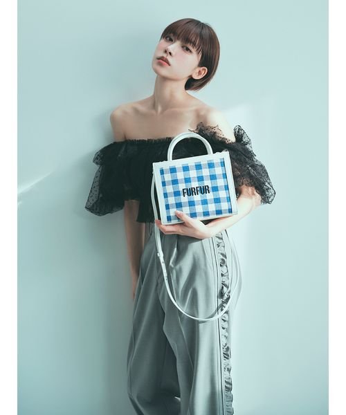 サイドフリルワイドパンツ 予めご了承ください