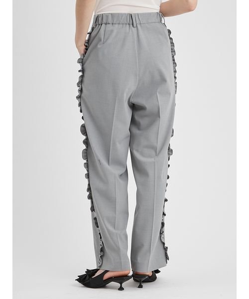 サイドフリルワイドパンツ 予めご了承ください