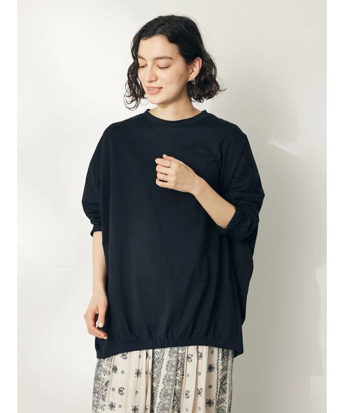 CRAFT STANDARD BOUTIQUE(クラフトスタンダードブティック)/シルケット天竺 フロントギャザーBIG Tee L/S/img12