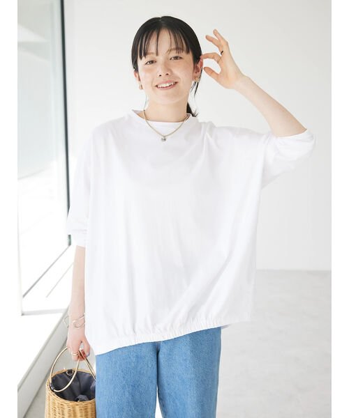 CRAFT STANDARD BOUTIQUE(クラフトスタンダードブティック)/シルケット天竺 フロントギャザーBIG Tee L/S/img23