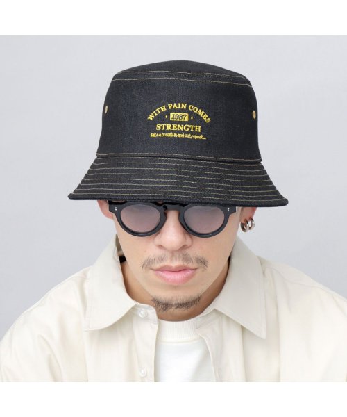 AMS SELECT(エーエムエスセレクト)/バケットハット デニム メンズ レディース 刺繍 帽子/img16