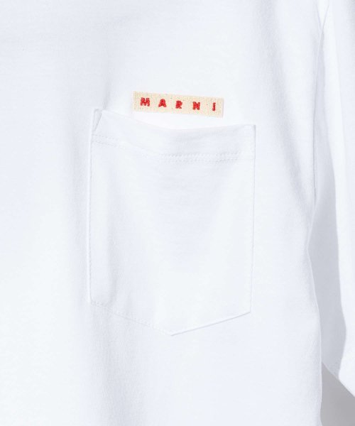 MARNI(マルニ)/マルニ MARNI M01064 M00NE Tシャツ MT171U レディース トップス KIDS キッズ 半袖 ロゴ カットソー クルーネック ガールズ 春/img07