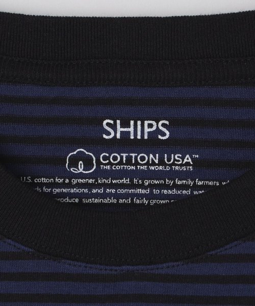 SHIPS MEN(シップス　メン)/SHIPS: COTTON USA ボーダー ポケット  Tシャツ/img22