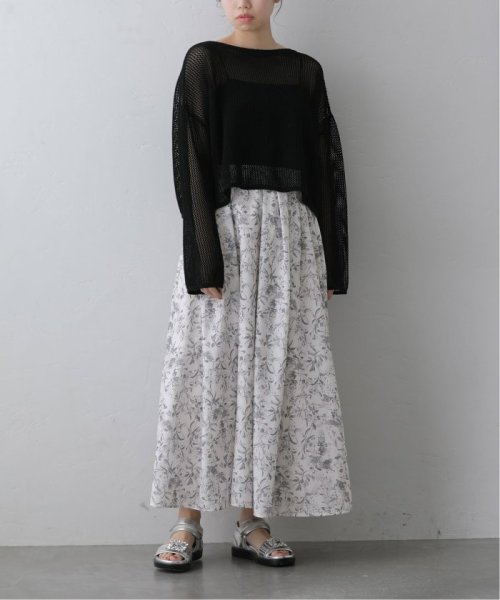 ジュイ柄タックフレアスカート ジュイ柄タックフレアスカート EI1483191030(11440円)