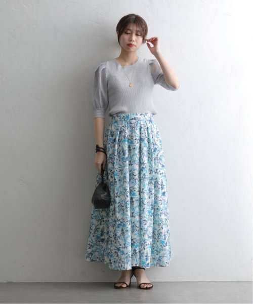 ジュイ柄タックフレアスカート ジュイ柄タックフレアスカート EI1483191030(11440円)