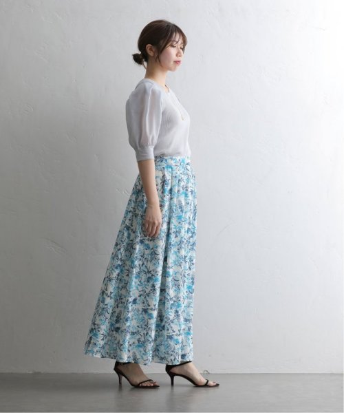 ジュイ柄タックフレアスカート ジュイ柄タックフレアスカート EI1483191030(11440円)