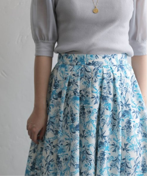 ジュイ柄タックフレアスカート ジュイ柄タックフレアスカート EI1483191030(11440円)