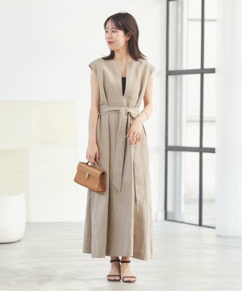 《WEB限定追加》Linen フレア ワンピース AA1659730733(12650円)