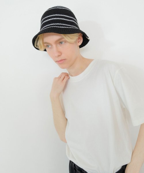 FRUIT OF THE LOOM(フルーツオブザルーム)/FRUIT OF THE LOOM LINE KNIT BUCKET HAT / バケットハット 旅行 お出かけ 夏 /img11